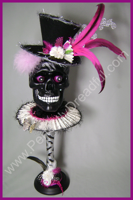 perfectly dreadful halloween shabby Chic vintage skull